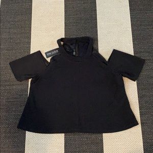 Pink Clove Cold Shoulder Swing Top